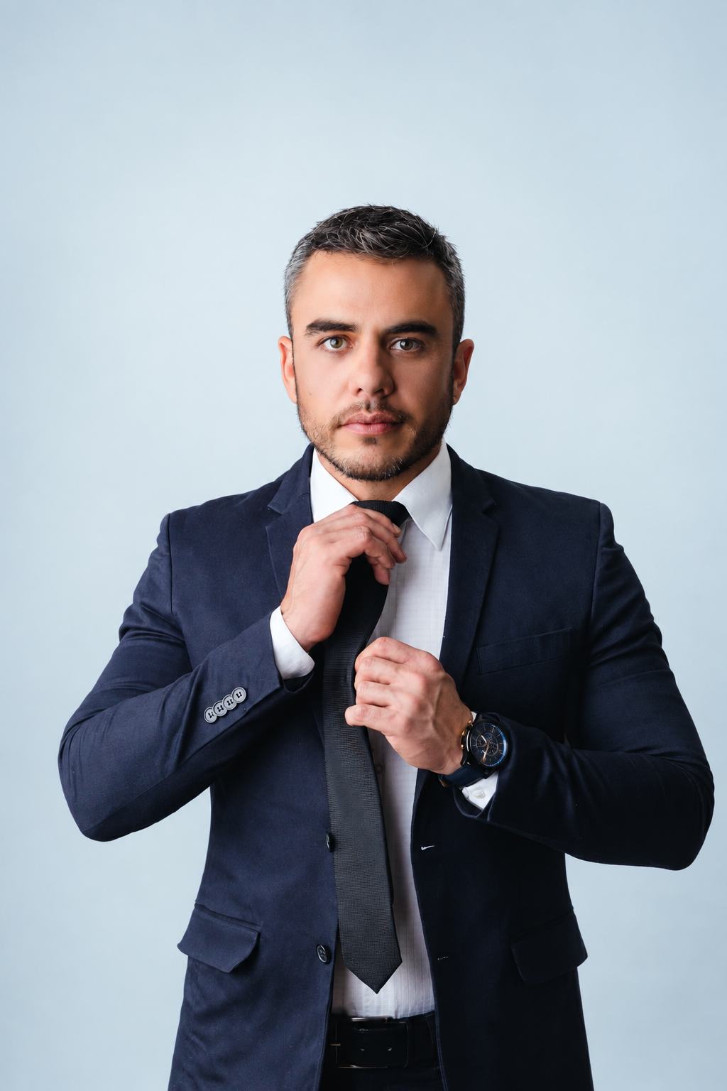 Dr. Mateus Félix em traje formal